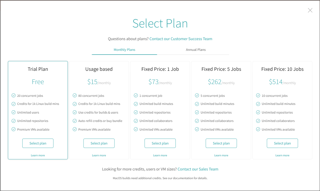 Plan Selection