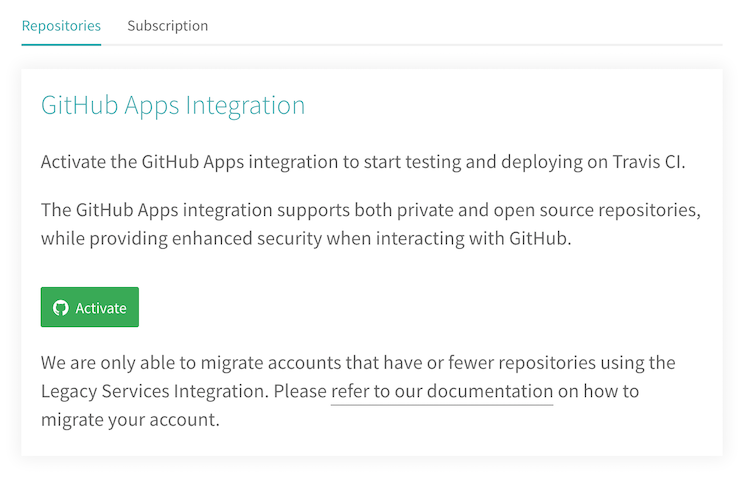 Activate GitHub Apps